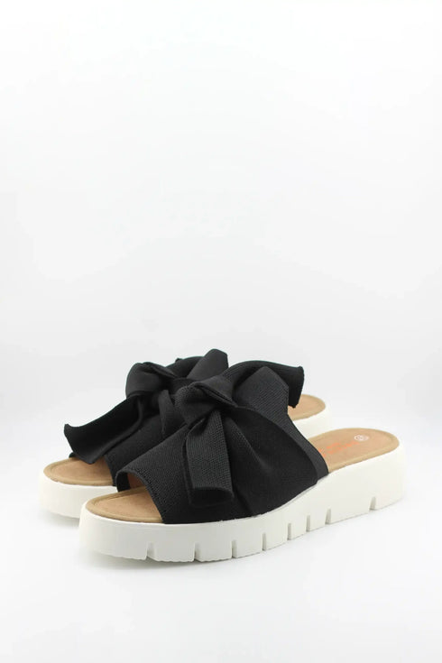 Bernie Mev Bow Detail Platform Slide